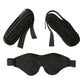 Sportsheets Sex & Mischief Our First Bondage Kit - Black Restraints & Eyemask