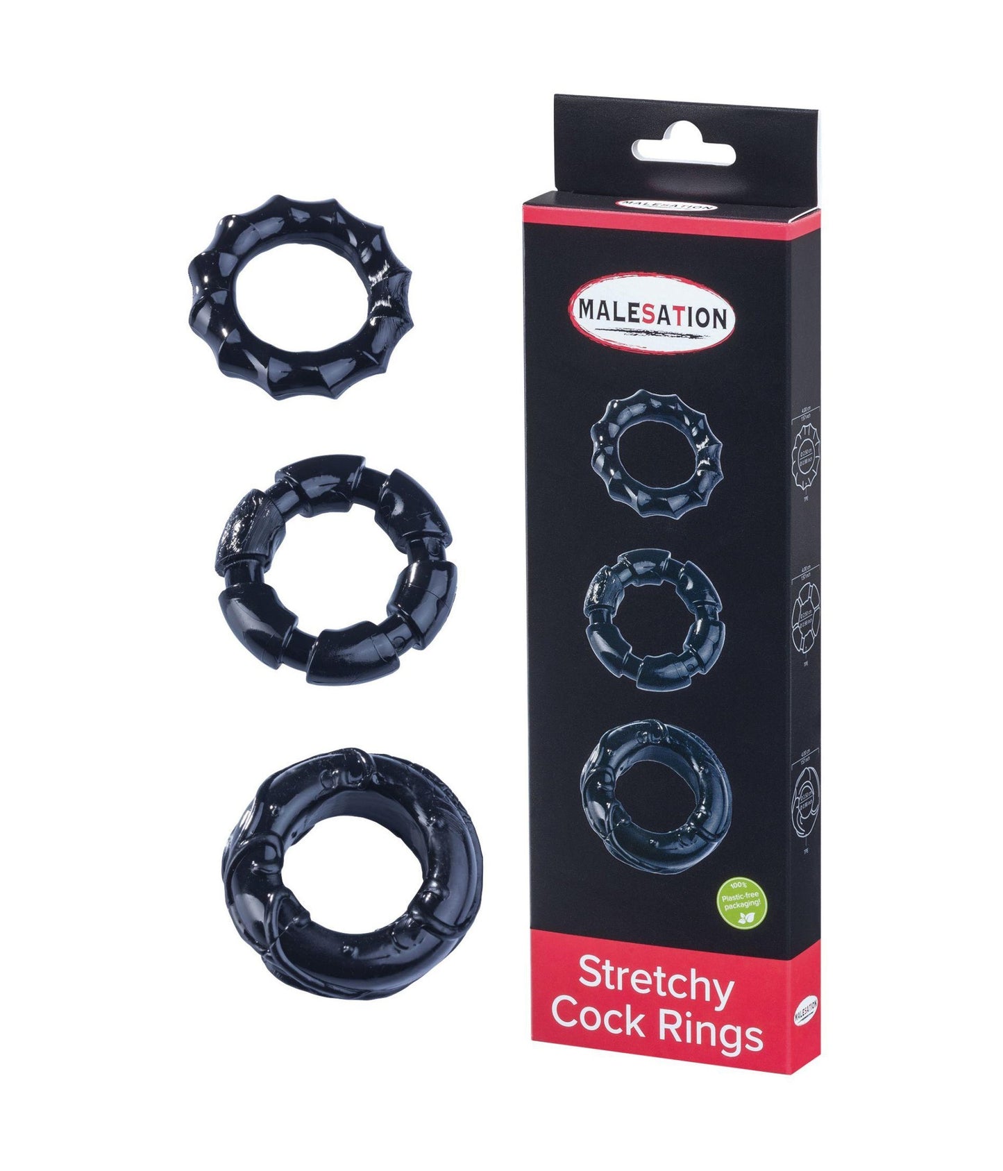 St Rubber | Malesation Stretchy Cock Rings