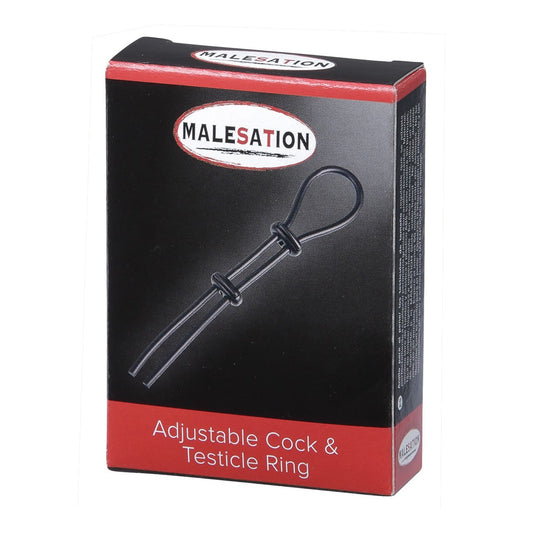 St Rubber | Malesation Adjustable Cock And Testicle Ring