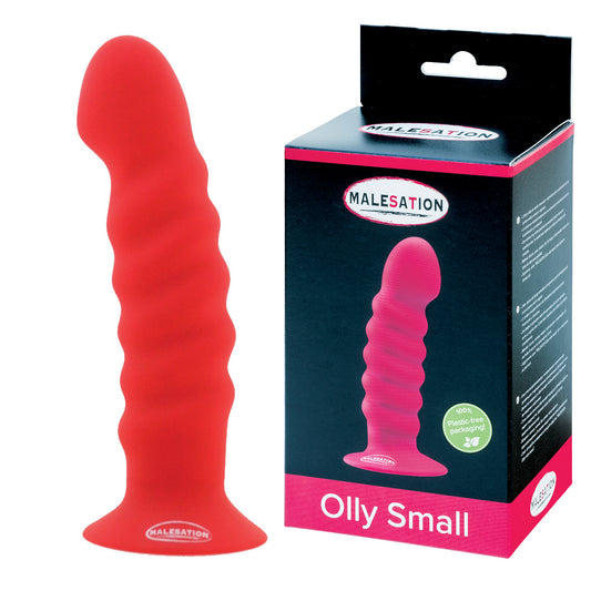 St Rubber | Malesation Olly Dildo Small Red