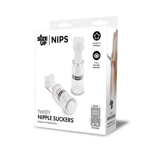 Size Up Twisty Nipple Suckers - Small Set of 2