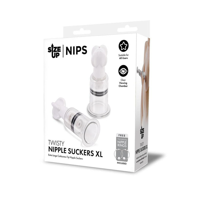 Size Up Twisty Nipple Suckers - XL Set of 2