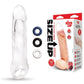 Size Up 1" See-Thru Penis Extender with Ball Loop - Clear 2.5cm Penis Extension Sleeve