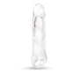 Size Up 1" See-Thru Penis Extender with Ball Loop - Clear 2.5cm Penis Extension Sleeve