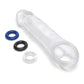 Size Up 2" See-Thru Penis Extender with Ball Loop - Clear 5cm Penis Extension Sleeve