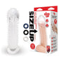 Size Up 1.5" See-Thru Stretch Penis Extender - Clear 3.8cm Penis Extension Sleeve