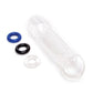 Size Up 1.5" See-Thru Stretch Penis Extender - Clear 3.8cm Penis Extension Sleeve