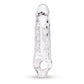 Size Up 1" See-Thru Stretch Penis Extender - Clear 2.5cm Penis Extension Sleeve