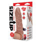 Size Up Vibrating 1" Penis Extender + Ball Loop - Tan 2.5cm Vibrating Penis Extension Sleeve