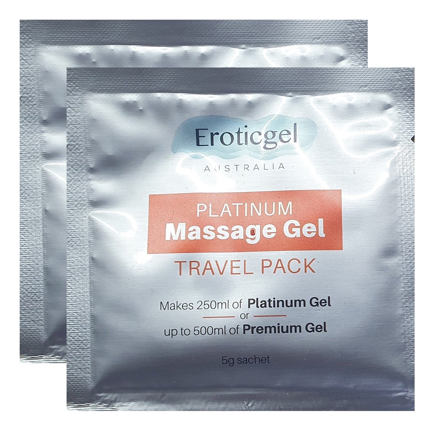 Eroticgel | Nuru Massage Powder 5g Travel Sample Sachets - Makes 250ml Gel - PREMIUM FOIL SACHETS