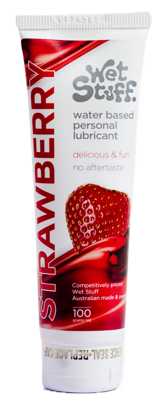 Wet Stuff Strawberry Water Based Lube Lubricant 100g