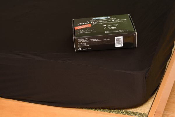 Eroticgel Waterproof Fitted Sheet Extreme Edition Black Nuru Massage - King Size