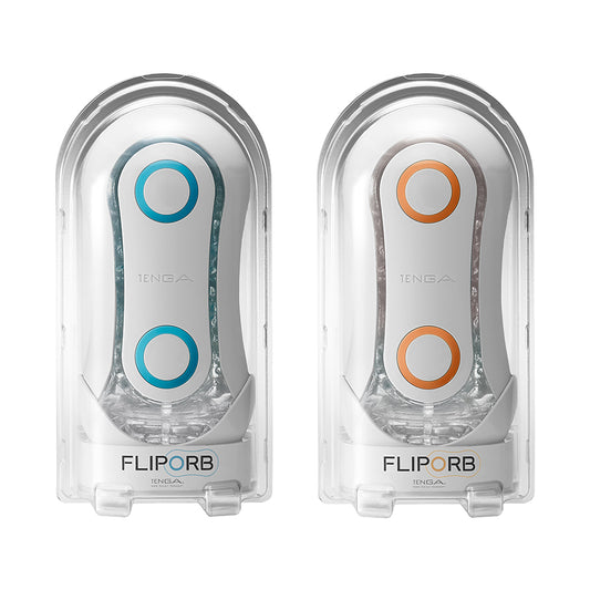 Tenga Flip Orb Blue Rush or Orange Crash Masturbator