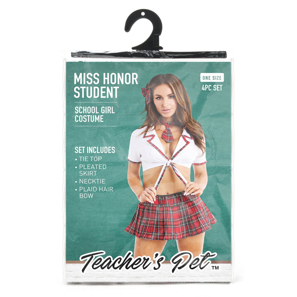 Teachers Pet Miss Honor Student 4 Piece Set Size OS