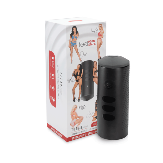 Kiiroo Titan Interactive Vibrating Stroker Masturbator - FeelPornStars Experience