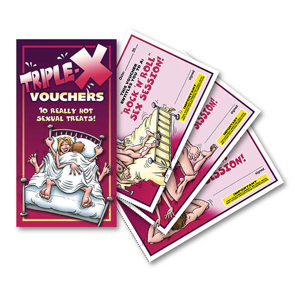 Ozze Creations Triple-X + Blowjob + Sexual Treats For Him/Her Vouchers - 4 Pack