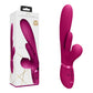 Shots Toys | VIVE Ena - Pink 25cm USB Rechargeable Thrusting Vibrator w Air Wave Stimulator