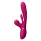 Shots Toys | VIVE Ena - Pink 25cm USB Rechargeable Thrusting Vibrator w Air Wave Stimulator