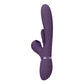 Shots Toys | VIVE Ena - Purple 25cm USB Rechargeable Thrusting Vibrator w Air Wave Stimulator