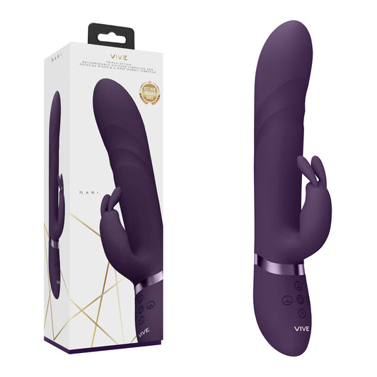 Shots Toys | VIVE Nari - Purple 24.1cm USB Rechargeable Rabbit Vibrator