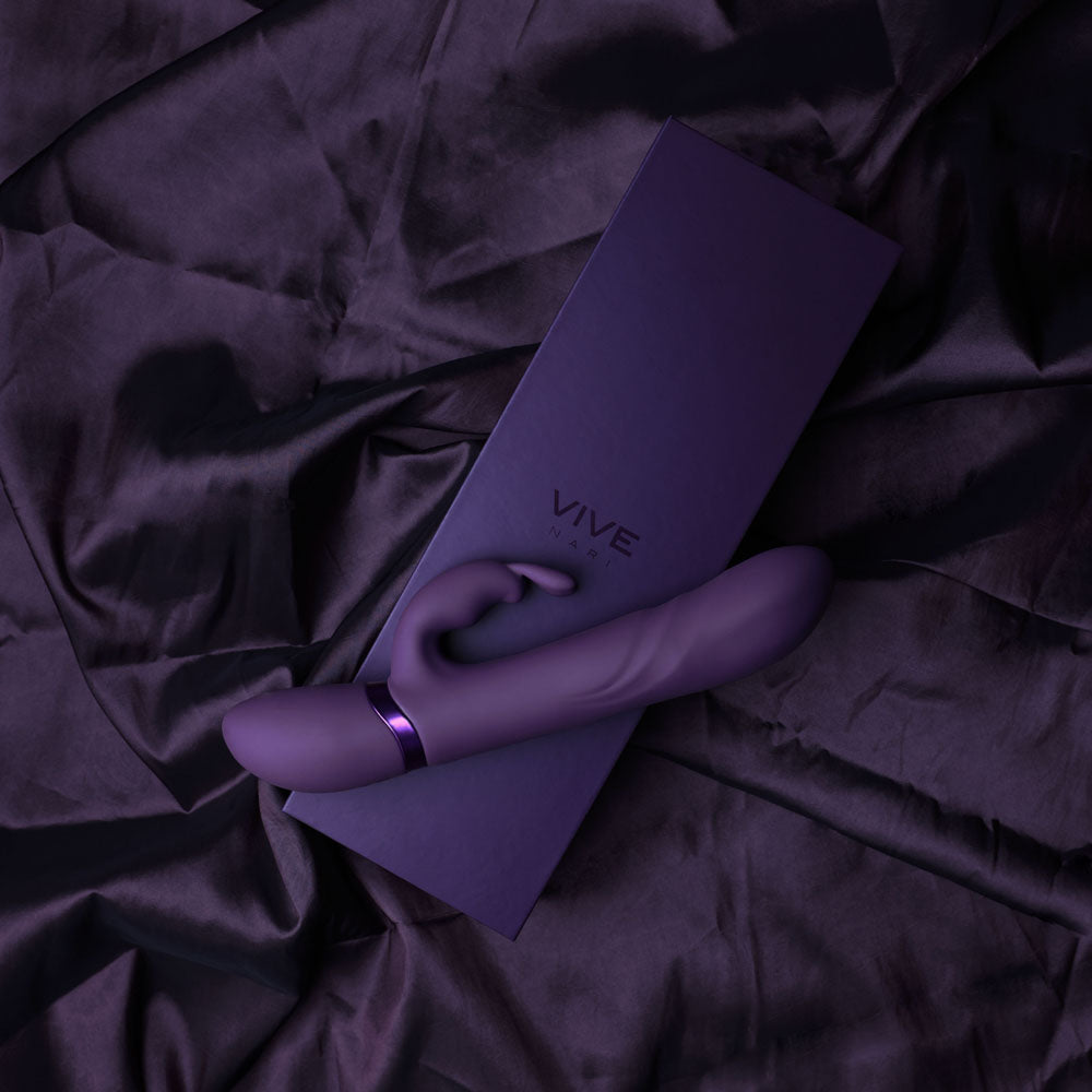 Shots Toys | VIVE Nari - Purple 24.1cm USB Rechargeable Rabbit Vibrator