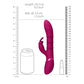 Shots Toys | VIVE Sora - Pink 24.2cm USB Rechargeable Rabbit Vibrator