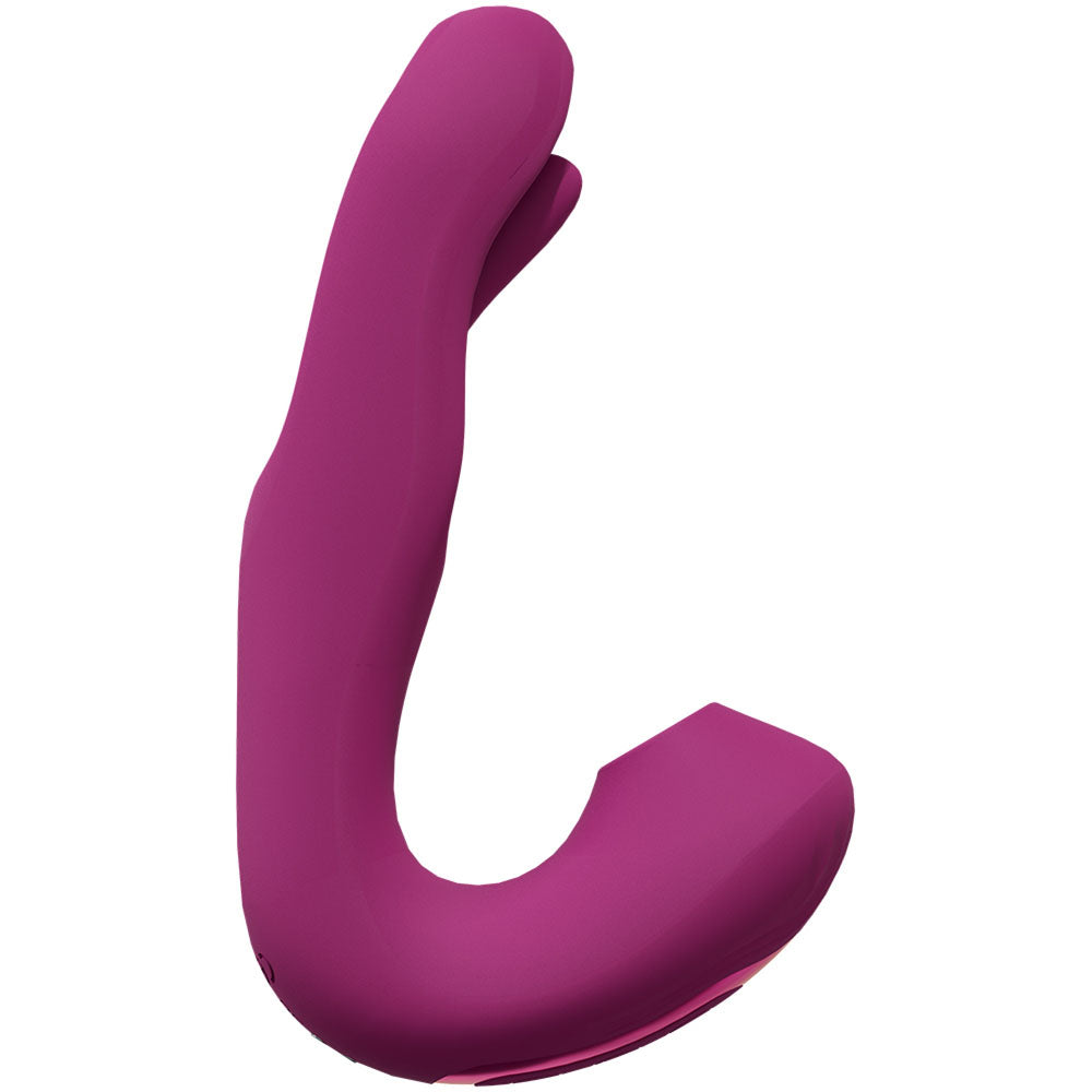 Shots Toys | VIVE Yuna - Pink G-Spot Flapping Dual Vibrator with Air Pulsation