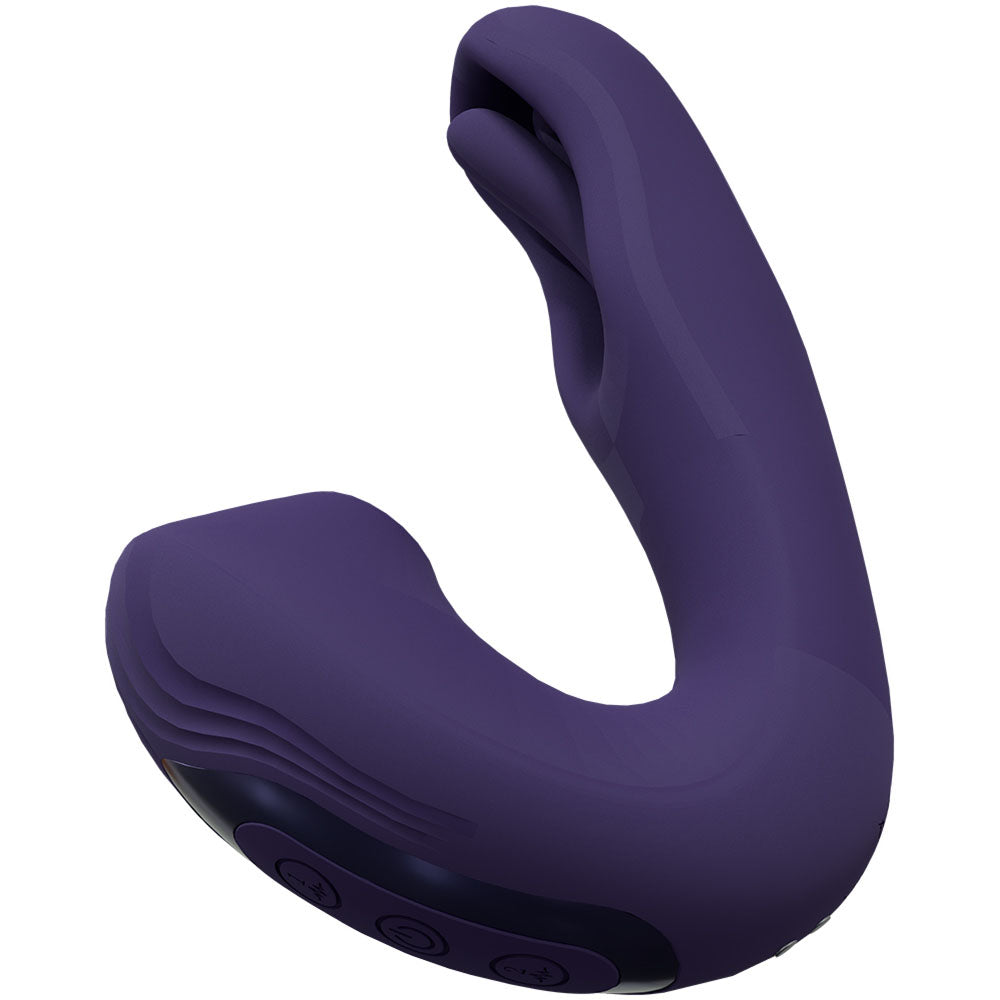 Shots Toys | VIVE Yuna - Purple G-Spot Flapping Dual Vibrator with Air Pulsation