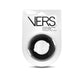 VERS Liquid Silicone Weighted Steel Core C-Ring Black Cock Ring with Steel Core