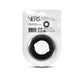 VERS Liquid Silicone Weighted Steel Core C-Ring Black Cock Ring with Steel Core