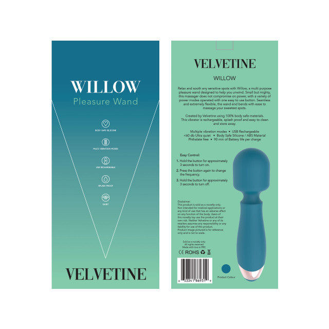 Velvetine Willow Pleasure Wand Vibrator