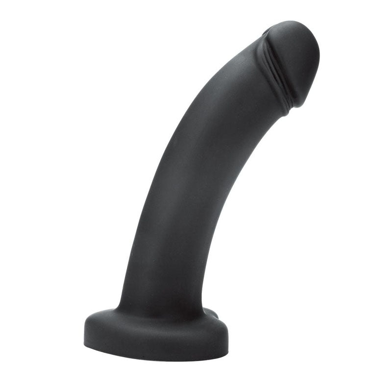 WhipSmart Heartbreaker 7" Heart Base Dildo - Black 17.8cm Dong with Heart Shaped Base