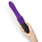 WhipSmart Thrusting Sex Machine Purple 23cm USB Rechargeable Thrusting Vibrator