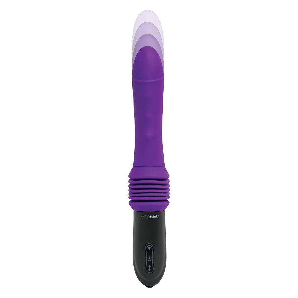 WhipSmart Thrusting Sex Machine Purple 23cm USB Rechargeable Thrusting Vibrator