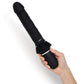 WhipSmart Thrusting Cock Black 30cm USB Rechargeable Thrusting Vibrator