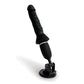 WhipSmart Thrusting Cock Black 30cm USB Rechargeable Thrusting Vibrator