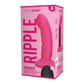 WhipSmart 6" Ripple Rechargeable & Remote Controlled Vibrating Dildo Pink