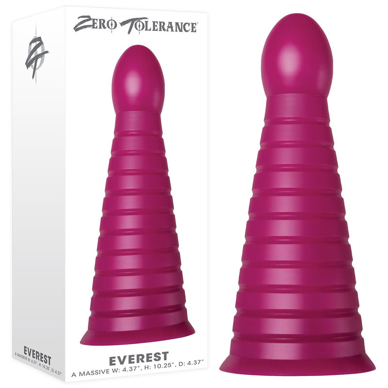 Zero Tolerance Everest - Burgundy Red 26cm Giant Butt Plug