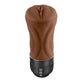 Zero Tolerance TIGHT LIPPED - Dark Brown USB Rechargeable Vibrating Stroker