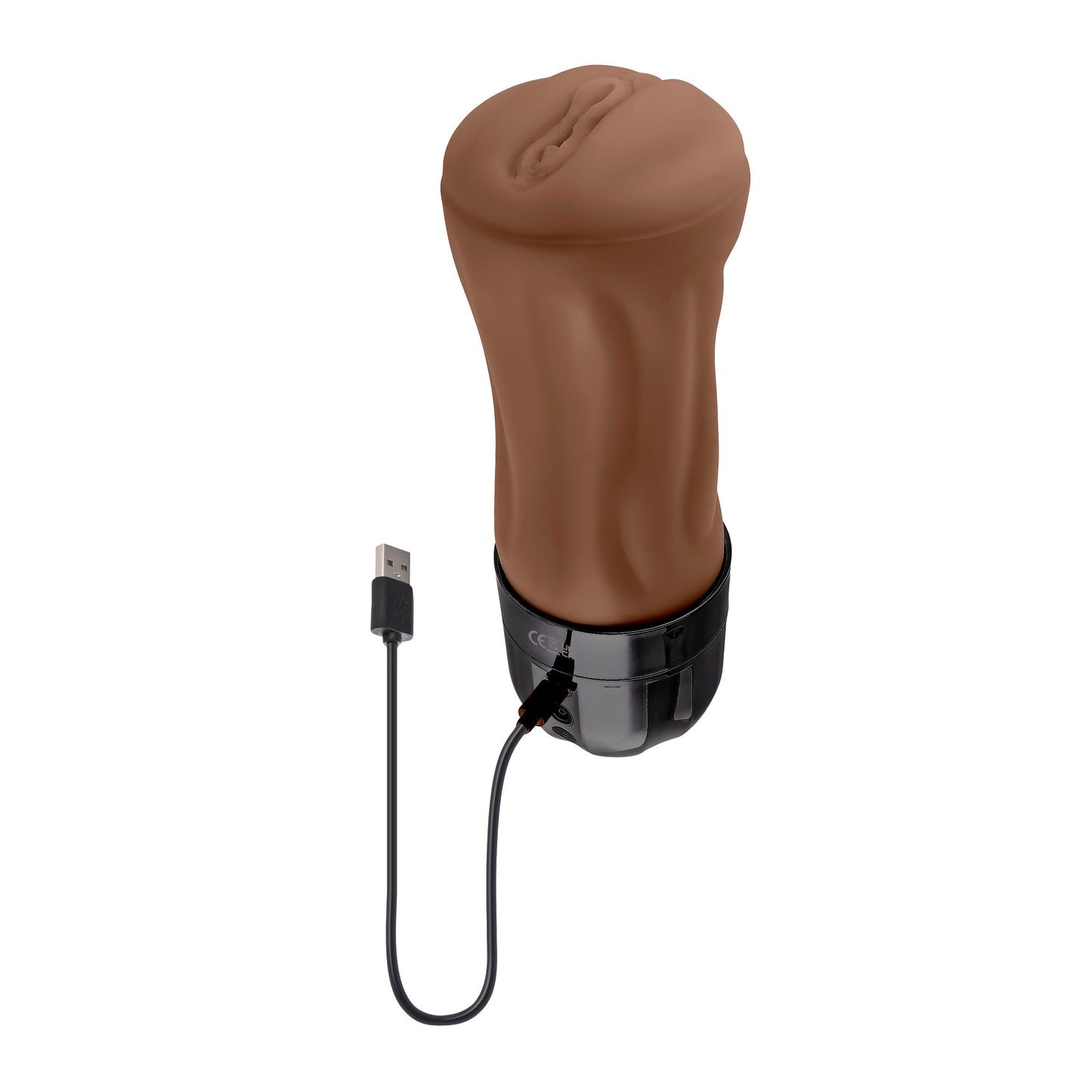 Zero Tolerance TIGHT LIPPED - Dark Brown USB Rechargeable Vibrating Stroker