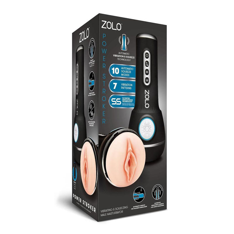 ZOLO Power Stroker - Flesh USB Rechargeable Powered Masturbator