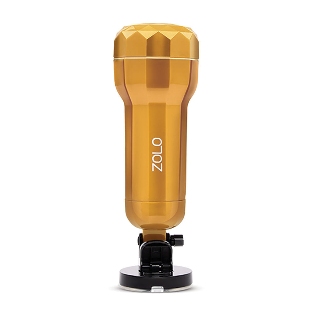 ZOLO Personal Trainer USB Rechargeable Vibrating Vagina Stroker w Suction Mount