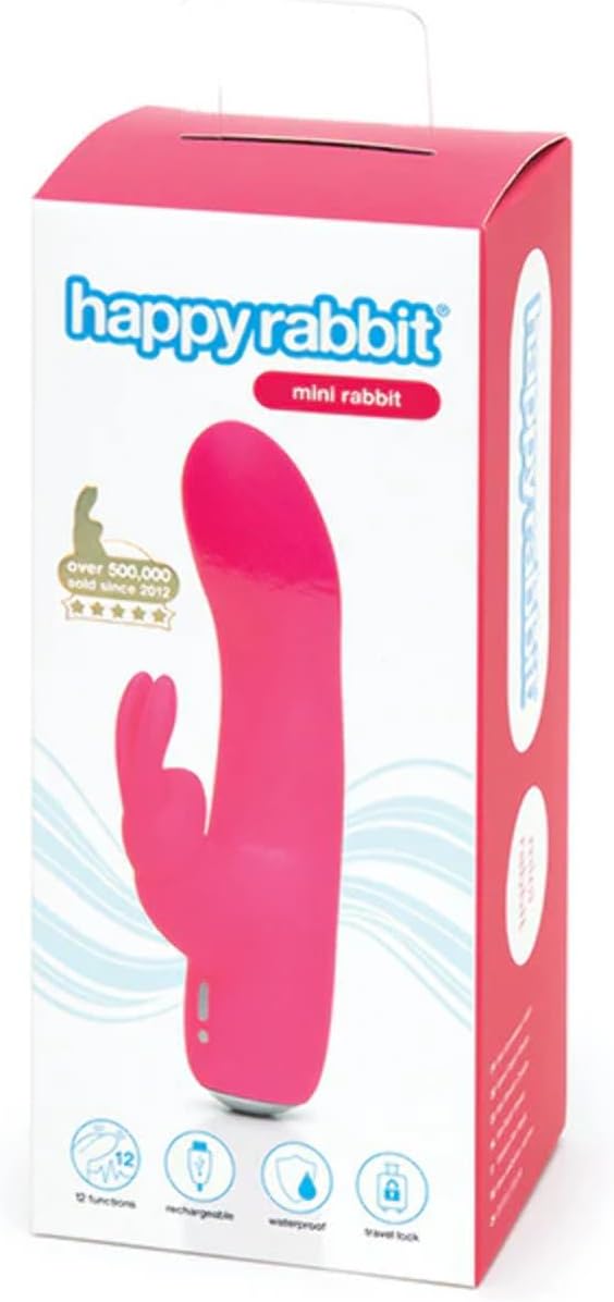 Love Honey Happy Rabbit Mini USB Rechargeable Rabbit Vibrator Pink