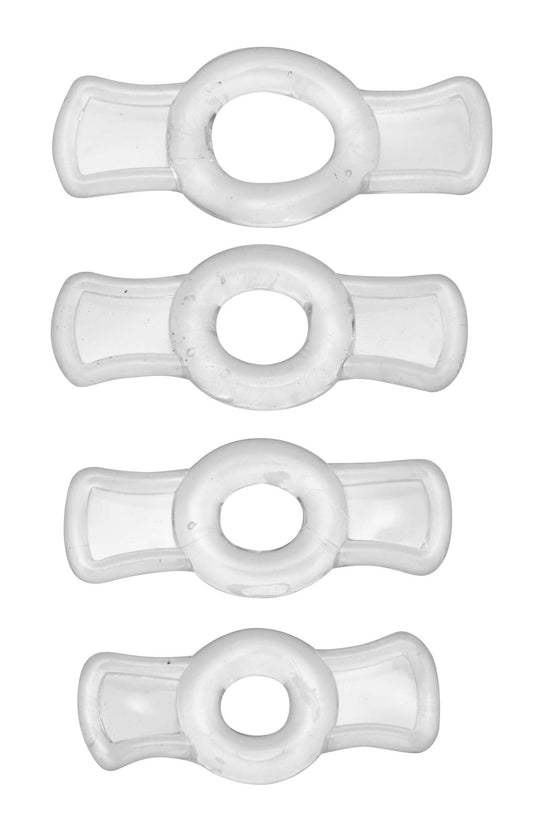 Size Matters Endurance Clear 4 Ring Penis Set