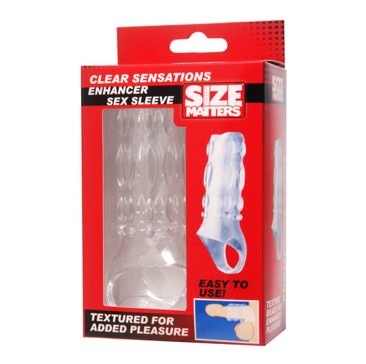 Size Matters Clear Sensations Enhancer Sex Sleeve