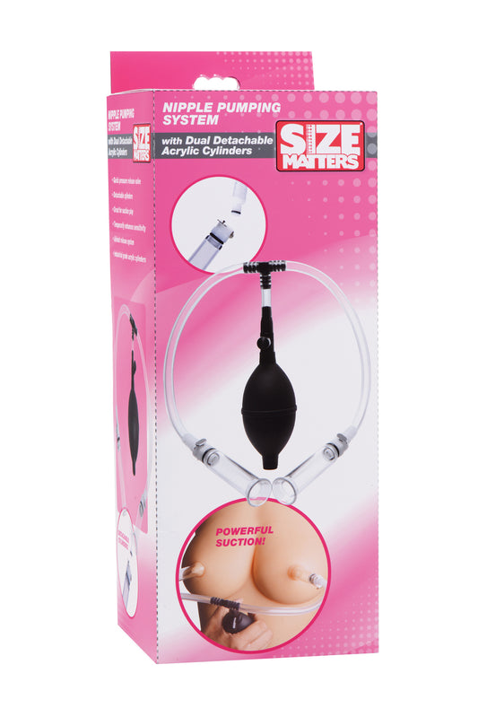 Size Matters Nipple Pumping System with Dual Cylinders