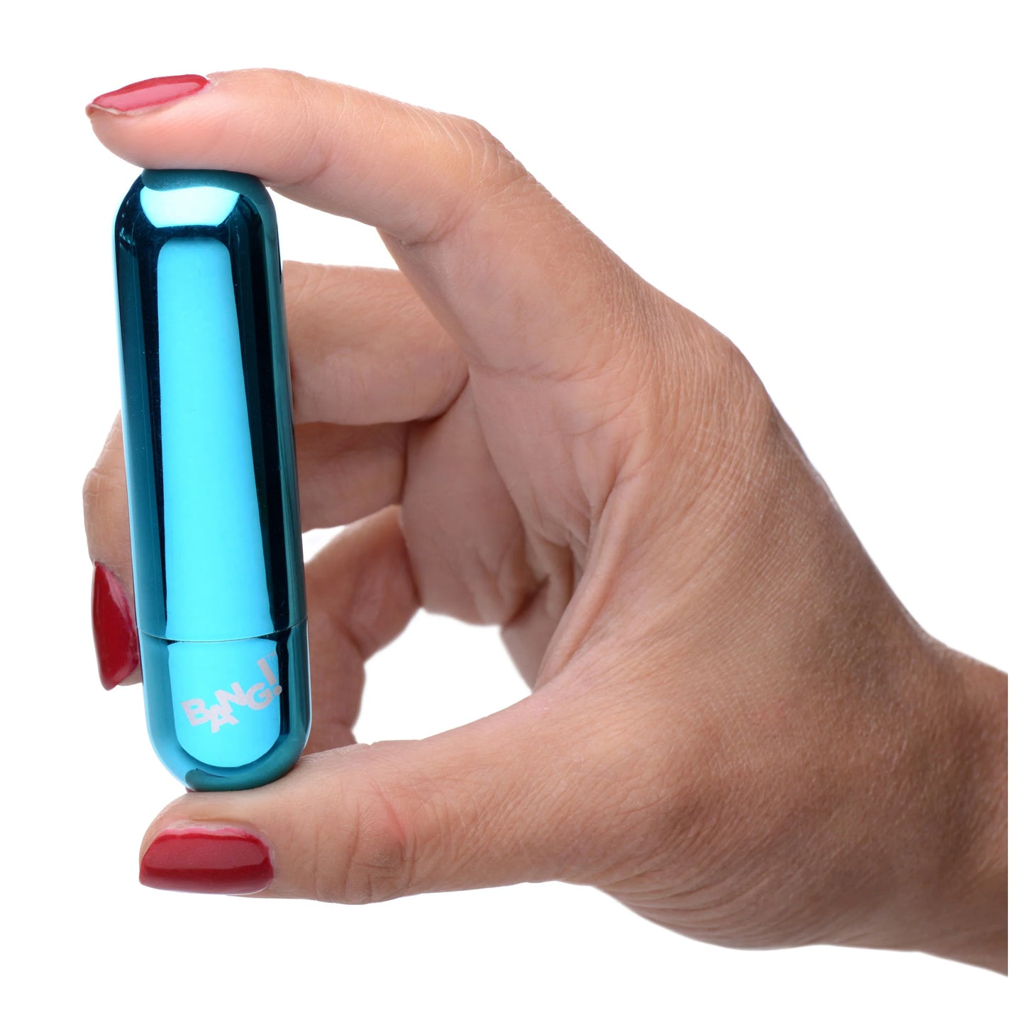 XR Brands | BANG! 10X Rechargeable Vibrating Metallic Bullet - Blue