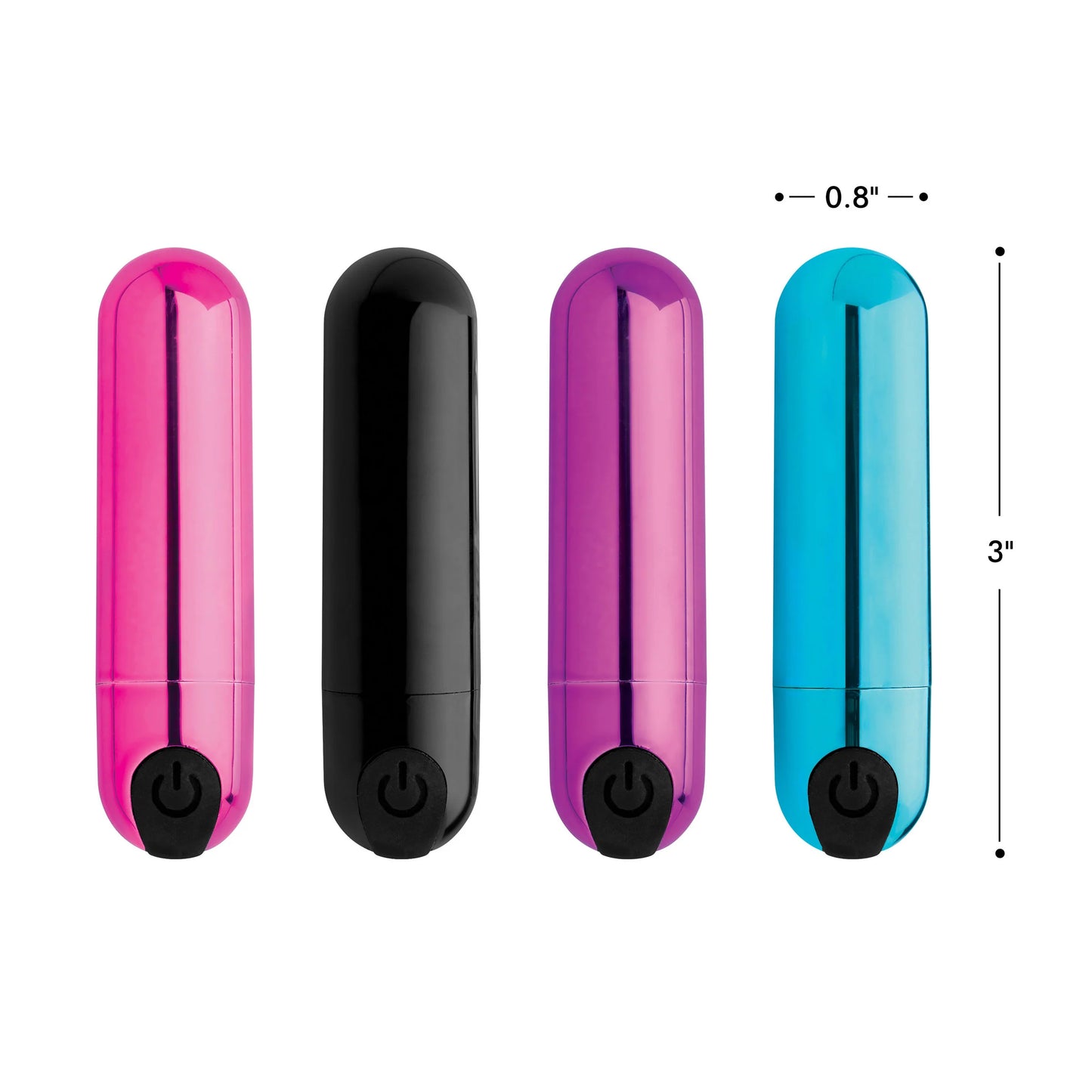 XR Brands | BANG! 10X Rechargeable Vibrating Metallic Bullet - Purple