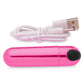 XR Brands | BANG! 10X Rechargeable Vibrating Metallic Bullet - Pink