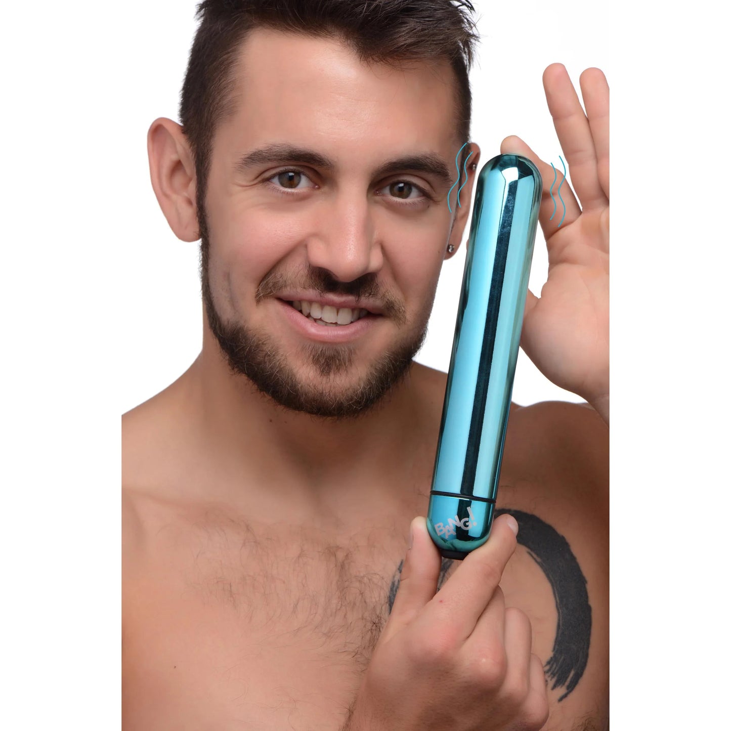 XR Brands | BANG! 3-Speed XL Vibrating Metallic Bullet - Blue